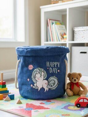 Toy Storage Basket and Play Mat